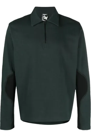 GR10K Colour-block cotton polo shirt