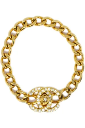 CHANEL 1996 CC turn-lock chain bracelet