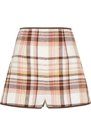 ZIMMERMANN Matchmaker Check Dance shorts