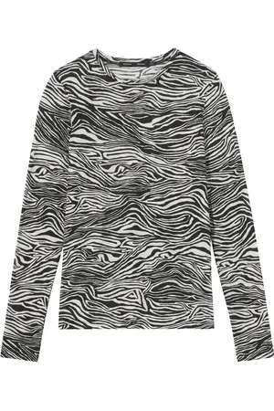 Proenza Schouler Zebra-print long-sleeved T-shirt