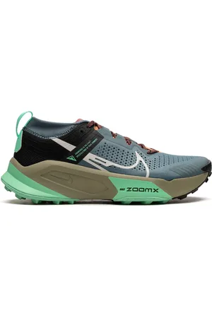 Nike ZoomX Zegama Trail "Light Slate/Grey/Glow Green/Bone/Black" sneakers