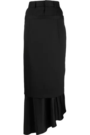 Maison Margiela Layered asymmetric maxi skirt