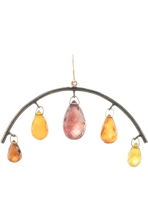 DALILA BARKACHE 14kt yellow gold multi tourmaline drop earring