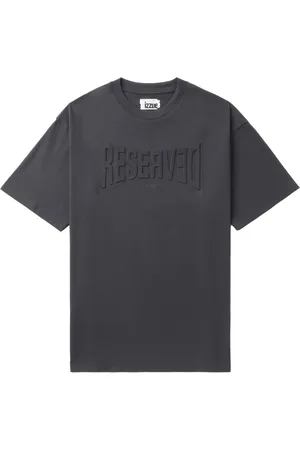 Izzue Debossed-slogan cotton T-shirt