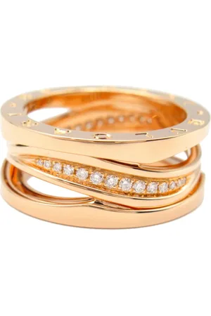 Bvlgari 2010s 18kt rose B.Zero1 diamond ring