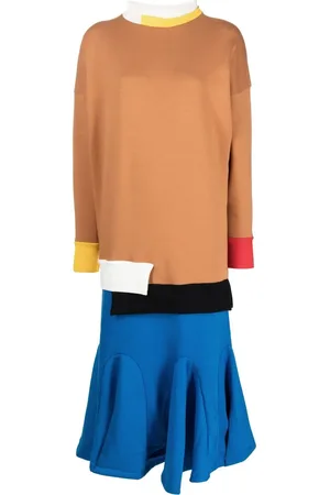 ENFÖLD Colour-block jersey-knit dress