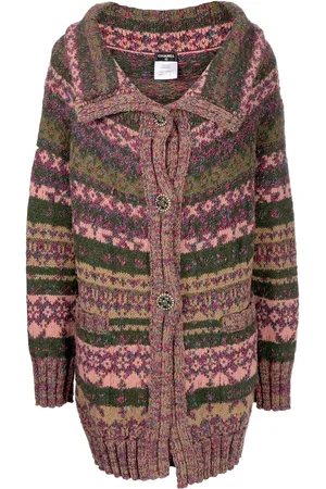 CHANEL Intarsia-knit cardigan