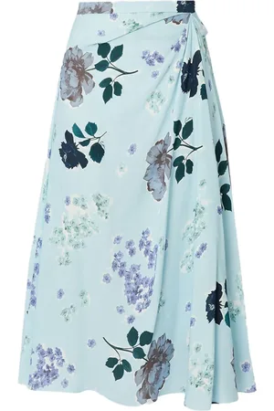 Erdem Draped midi skirt