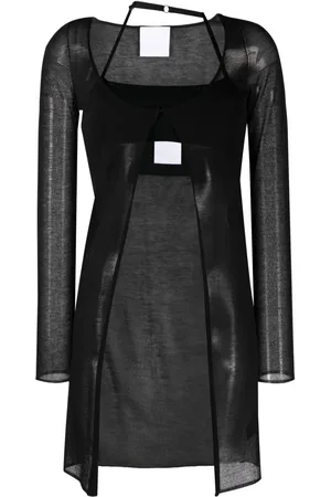 Paris Georgia Cut-out semi-sheer top