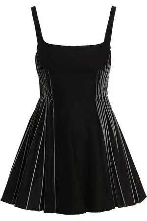 GIOVANNI BEDIN Pleated flannel dress