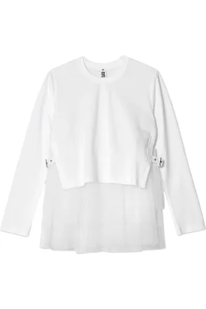 NOIR KEI NINOMIYA Tulle-layer cotton T-shirt