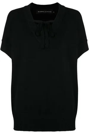 Gloria Coelho Front tie-fastening blouse