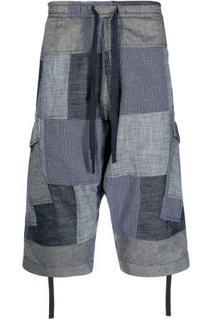 Maharishi Patchwork cropped shorts
