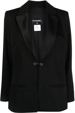 CHANEL 2010s glitter-effect dinner jacket