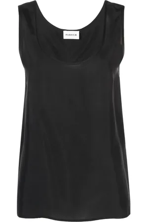 P.A.R.O.S.H. U-neck silk tank top