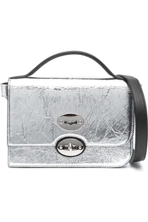 Zanellato Ella crinkled leather crossbody bag