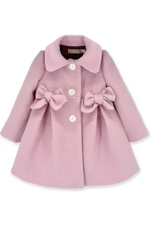 LA STUPENDERIA Bow-detail pleated coat
