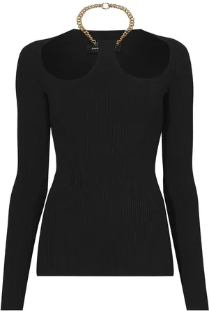 Proenza Schouler Chain-detail ribbed-knit jumper