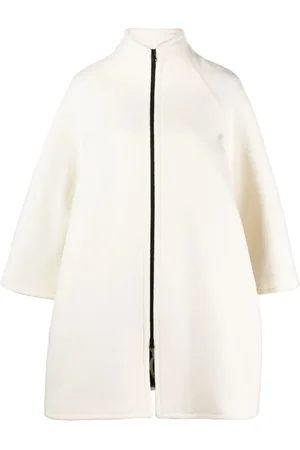 GIANLUCA CAPANNOLO Zipped high-neck felted coat