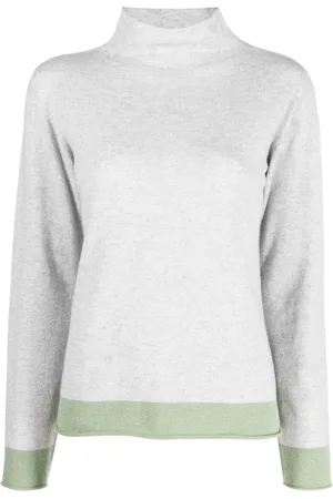 LE TRICOT PERUGIA Funnel-neck long-sleeve jumper