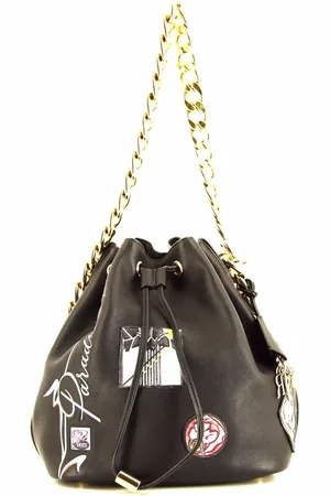 Dior 2016 logo-patches bucket bag