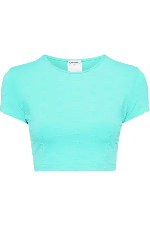 CHANEL 1997 cropped T-shirt