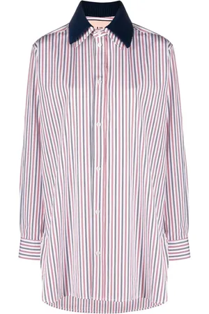Plan C Stripe long-sleeved shirt