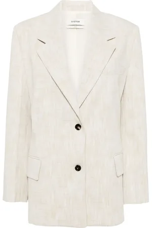 SYSTEM Slim-fit single-breasted blazer