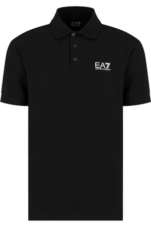 EA7 Logo-embossed polo shirt