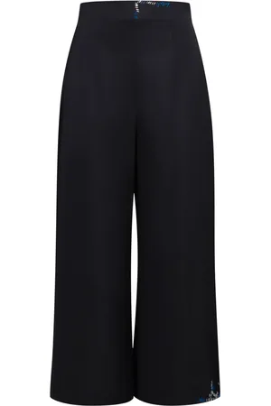 Marni Decorative-stitching cropped trousers