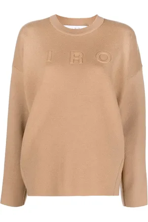 IRO Intarsia knit-logo jumper