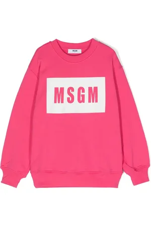 Msgm Logo-print cotton sweatshirt