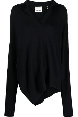 Isabel Marant Asymmetric-hem V-neck jumper