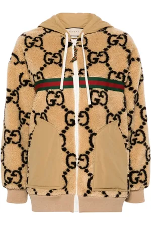 Gucci Maxi GG-pattern fleece jacket