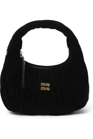 Miu Miu Wander matelass?? velvet shoulder bag