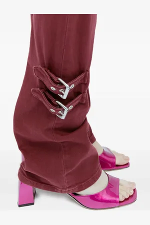 By Far Metallic-finish sandals