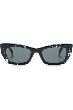 Kenzo Marbled-pattern cat-eye sunglasses