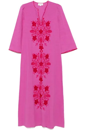 Antik Batik Vahani-embroidered midi dress