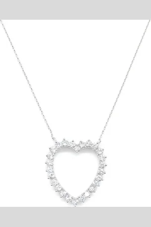 Van cleef 2010s platinum diamond necklace
