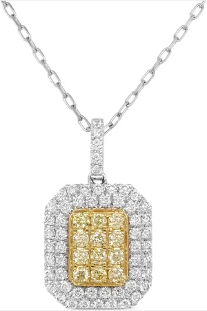 HYT Jewelry 18kt gold and platinum diamond necklace