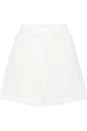 Waimari Lace-detailing high-rise shorts