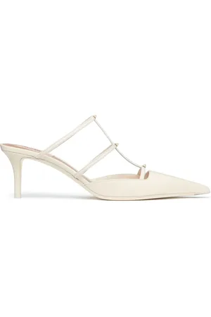 VALENTINO GARAVANI Caged leather mules