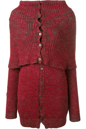 YOHJI YAMAMOTO Ribbed high neck cardigan