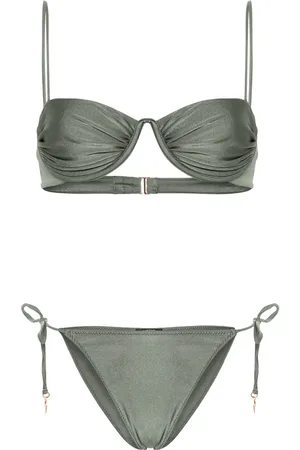 Noire Swimwear Monowire satin bikini set