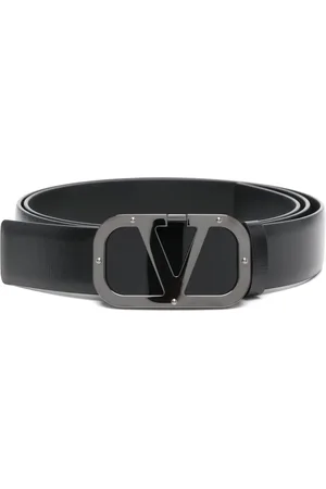 VALENTINO GARAVANI VLogo-plaque leather belt