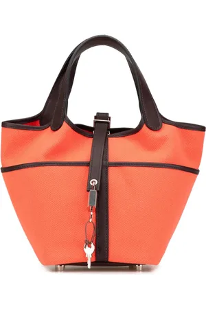 Hermès 2023 Toile Goeland and Swift Cargo Picotin Lock 18 handbag