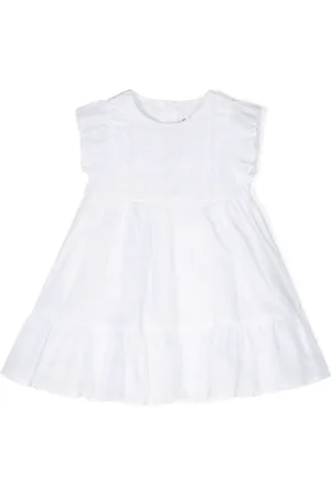 Il gufo Ruffle-detail cotton dress set