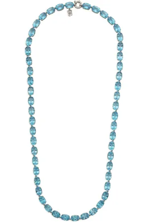 Dolce & Gabbana 18kt white gold Anna topaz necklace