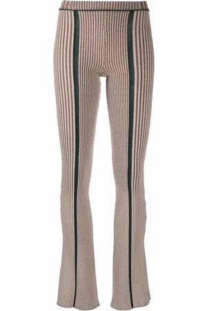 ECKHAUS LATTA Striped flared leggings