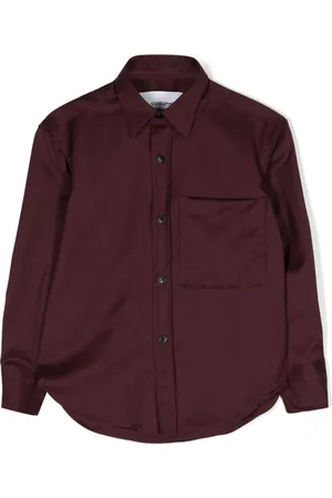 COSTUMEIN Logo-engraved button virgin-wool shirt